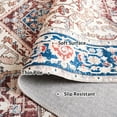 thumbnail image 6 of SAFAVIEH Arizona Robina Oriental Machine Washable Runner Rug, Red/Navy, 2'6" x 12', 6 of 7