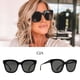thumbnail image 5 of Gafas de sol DIFF Gia Cream Tortoise de gran tamaño para mujer, 5 of 9