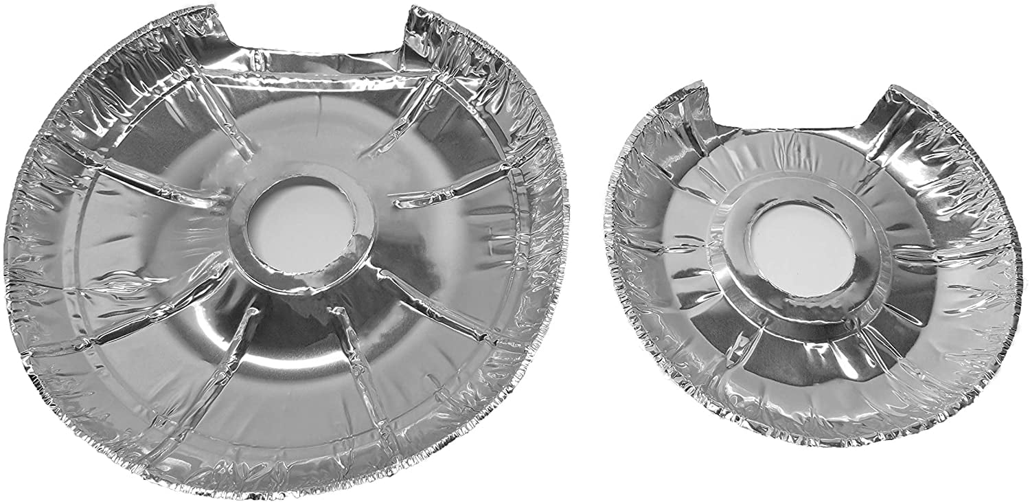 14 Pieces Electric Stove Aluminum Foil Burner Liners 2 Packs of 4