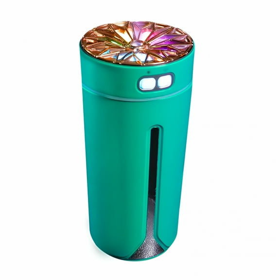 HIBIBUD Humidifier for Room Cool Mist, Evaporative Humidifiers, Air Humidifier for Home Desk Car Plants, Quiet Travel Personal Small Humidifiers for Bedroom Nightstand with Light