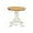 Oak & Linen White, variant on East West Furniture EMT-OLW-TP Eden Dining Room Table - a Round kitchen Table Top with Pedestal Base, 30x30 Inch, Oak & Linen White