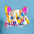 thumbnail image 3 of CafePress - Colorful Corgi Puppy T Shirt - Fitted T-Shirt, Vintage Fit Soft Cotton Tee, 3 of 4