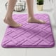 thumbnail image 1 of Alfombrillas Alfombra de baño absorbente de color morado de 50x80 cm,lavable a máquina,antideslizante,de pelo largo,para bañera y lavabo (1 pieza). Rkxzt, 1 of 8
