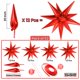 thumbnail image 2 of Balloon Katchon Red Star, paquete de 50 unidades, 20 pulgadas, para decoración de fiestas, 2 of 9