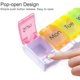 thumbnail image 1 of Caja portátil para almacenamiento de pastillas, vitaminas, aceite de hígado de bacalao, suplementos y medicamentos compatibles con 7 días, 1 of 3