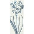 thumbnail image 2 of Wild Apple Portfolio 15x32 Gold Ornate Wood Framed with Double Matting Museum Art Print Titled - Eden I  Indigo and White, 2 of 4