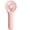 Pink, variant on KOMI Mini Personal Fan Handheld, Small Portable Handheld Fan, Battery Operated, USB Rechargeable Face Makeup Lashes Desk Fan with Base, for Kids, Girls, Women, Men, Indoor, Outdoor Travelling Black