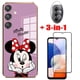 thumbnail image 3 of [3 En 1]/Pack Samsung Galaxy M54 M14 5G A54 A34 A14 5G A24 4G Minnie Mouse Funda Protectora De Pantalla De Silicona De Vidrio Blanda Con Cubierta De Cámara, 3 of 4
