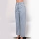 thumbnail image 3 of Gibobby moda vintage para mujer Pantalones vaqueros de pierna ancha de pierna recta casual (Aqua, S), 3 of 5