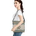 thumbnail image 4 of Kuiaobaty Mandala Flower Paw Print Crossbody Bag for Women, Ethnic Style Vegan Leather Bucket Handbag Crossbody, Waterproof Sturdy Shoulder Purse with Removable Strap for Travel, 4 of 6