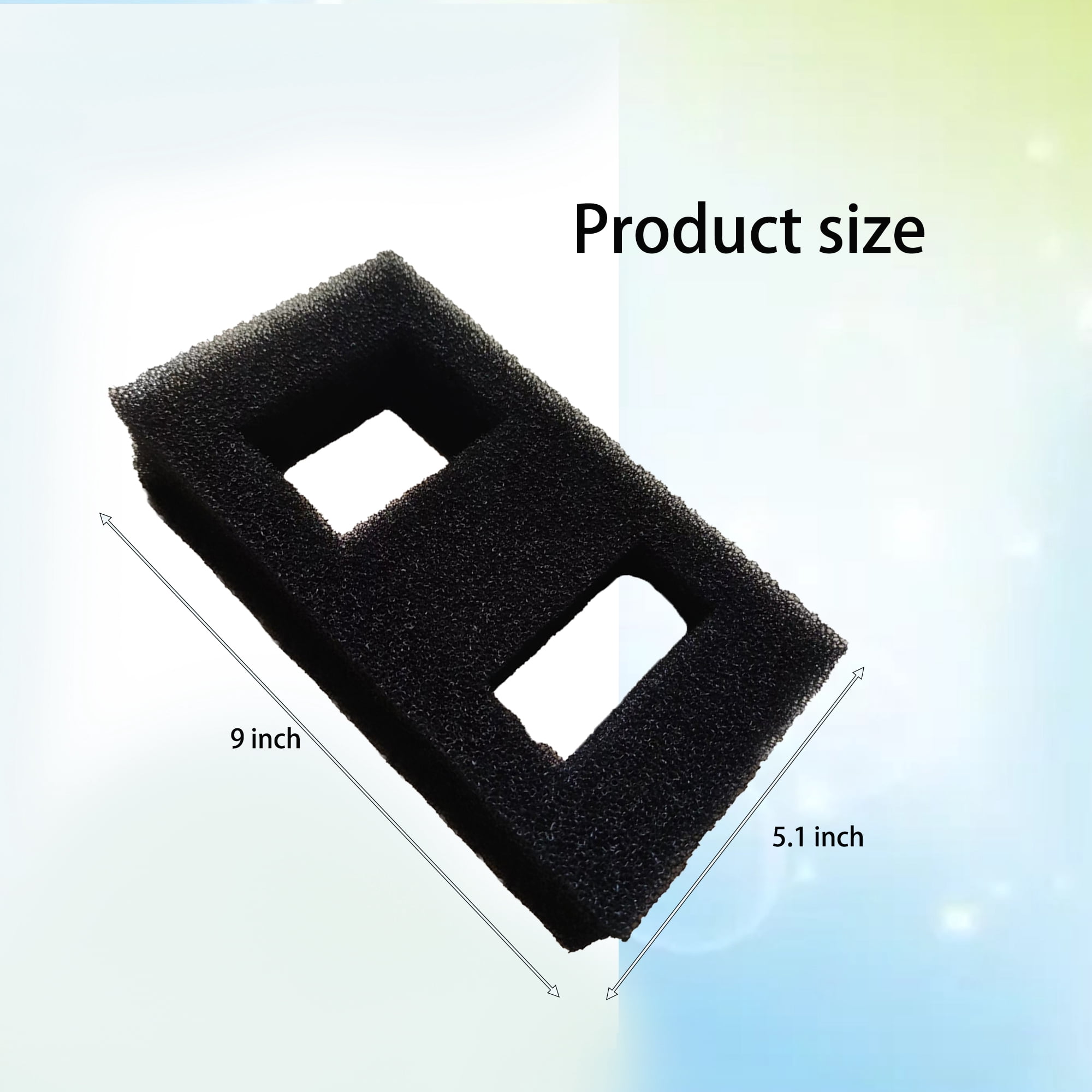 TropicAqua Foam Filter Replacement Compatible with Fluval SPEC Aquarium Bio Sponge (Pack of 6)