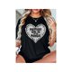 thumbnail image 1 of Women'S Gothic Heart Print T-Shirt - "Prettiest in Morgue" Design, Black Short Sleeve Crew Neck Casual Top for Spring & Summer, everyday Fashion | Gothic Style Tee | Knit Construction, 1 of 7