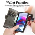 thumbnail image 2 of Case for Motorola Moto Edge S Cover Leather Wallet Folio Case Book Design Flip Magnetic Closure - Grey, 2 of 5