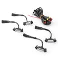 thumbnail image 3 of 4pcs 12V Car LED Grille Light High Brightness Accessory Fit for Toyota Tacoma 2016‑2020White Lens White Light, 3 of 5