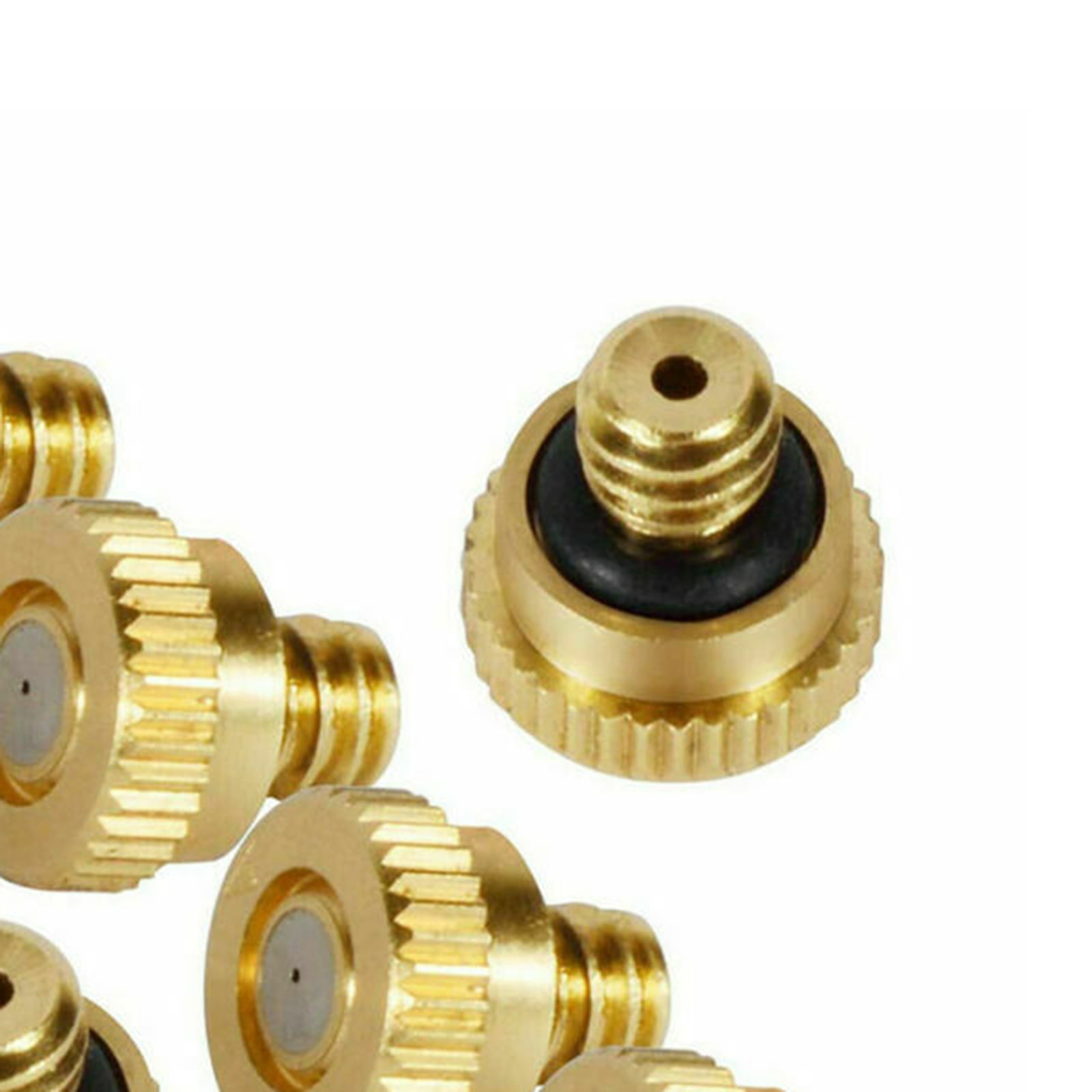 20pc Brass Misting Nozzles Water Mister Sprinkle For Cooling System Garden Tool~ 