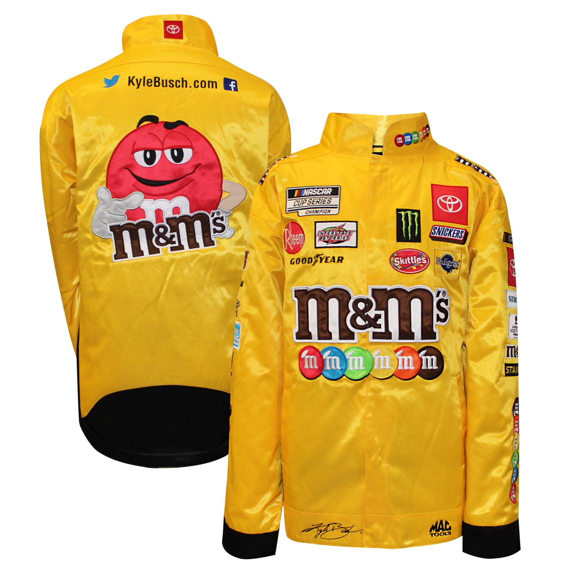 Kyle Busch M\u0026M's Full-Snap Pit Jacket 
