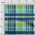 thumbnail image 1 of oneOone Cotton Cambric Turquoise Blue Fabric Madras Check Sewing Fabric By The Yard Printed Diy Clothing Sewing Supplies 56 Inch Wide, 1 of 4