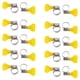 thumbnail image 2 of Riwesomey Abrazadera de tubo de 20 piezas, abrazadera de manguera tipo llave, tubería de agua de jardín, línea de combustible, almeja de Herramientas y ferretería Amarillo 20-32 mm, 2 of 6