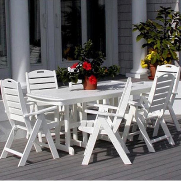 Polywood Reg Cape Cod Nautical Recycled Plastic Dining Set Seats Up To 8 Com - Polywood Nautical Recycled Plastic Patio Chaise Lounge Set Polywood Reg Cape Cod Nautical Recycled Plastic Dining Set Seats Up To 8 Com - Polywood Nautical Recycled Plastic Patio Chaise Lounge Set