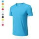thumbnail image 4 of pstuiky camisetas de hombre, Blusa deportiva informal de color liso con cuello redondo y manga corta elástica para hombre camisas casuales para hombre xxl, 4 of 7