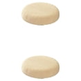 thumbnail image 3 of ZheElen Grippers Backing Stool Cushions – Stay In Place For Added Polyester Round Cushion Seat Covers Mild Waterproofing beige 2Set, 3 of 6