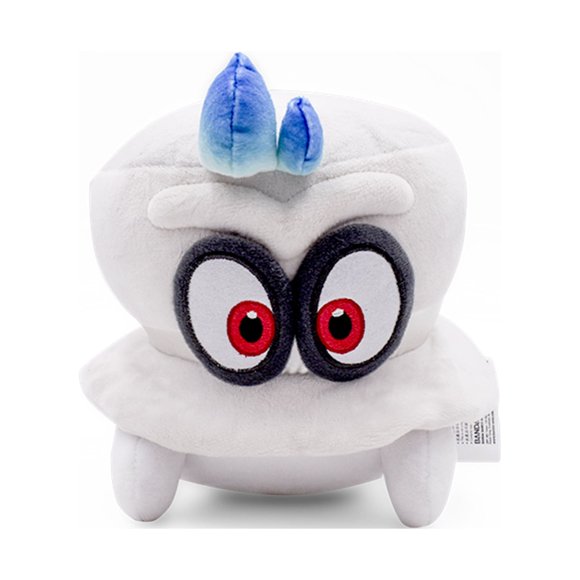 Super Maro Plush Cappy Plush Super Maro Hat,8",White