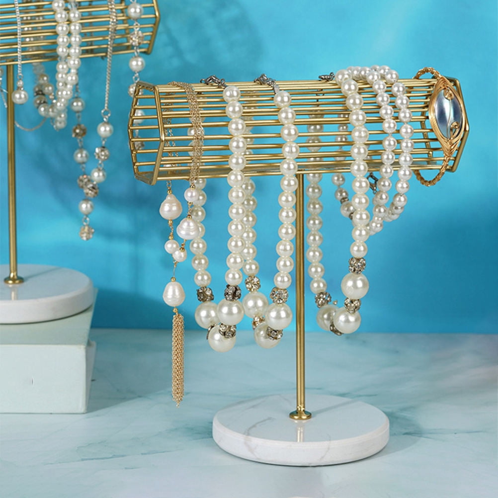 Worgeous Jewelry Stand Necklace Hanging Display Holder Bracelet Bangle Metal Organizer