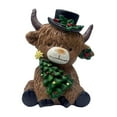 thumbnail image 2 of jicheng Christmas Highland Cow Statue Decoration Resin Table Ornament Home Accent for Entrance Coffee Table Office Family Living Room Christmas Tree, 2 of 9