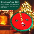 thumbnail image 4 of Christmas Tree Mat, Christmas Tree Skirt, Christmas Tree Foot Cover, Plush Christmas Tree Skirt, Christmas Tree Base Mat, for Home Holiday Christmas Xmas Party (Red), 4 of 5