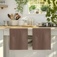 thumbnail image 4 of Pure Brown Kitchen Towels Set of 2, Simple Solid Color Soft Microfiber Dish Towels, Absorbent Quick-Dry Washable Dishcloths for Kitchen Cleaning, Drying Dishes, 18x28 Inches, 4 of 9