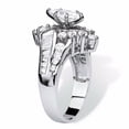 thumbnail image 2 of Women Stainless Steel Engagement Wedding Ring, 2 of 2