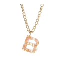 thumbnail image 1 of FORYULIK Ladies Girls Letter Necklace 26 Letter Pendant Necklace Popular Temperament Transparent Resin Dried Flower Pendant 26 English Letters Personality Hop Necklace, 1 of 3