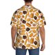 thumbnail image 3 of Balery Coffee Bun Hot Dog Camisa Casual de Manga Corta con Botones para Hombre, Texturizada, Estilo Cubano, para Playa, Verano-Medium, 3 of 5