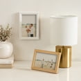 thumbnail image 3 of DesignOvation 4x6 Bright White Decorative Tabletop Picture Frame, 3 of 10
