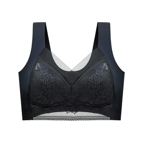 Vividxx Womens Bras Women Sexy Lace Shaping Cup Shoulder Strap Large Size Underwire Bra Sexy Comfortable Everyday Classic