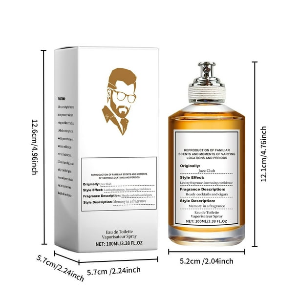 Jazz Perfume Tobacco Perfume de tabaco con encanto para hombre de larga duracion ligero y fresco 100 ml