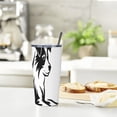thumbnail image 6 of Nawypu Resting Dog 20oz Car Tumbler with Straw, Stainless Steel Insulated Travel Mug 20oz, 6 of 7
