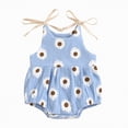 thumbnail image 4 of TOWED22 Baby Girl Clothes Infant Ruffle Sleeve Romper Dress Newborn Solid Tutu Skirt Sets Jumpsuit Headband Outfit Light Blue,18-24 M, 4 of 4