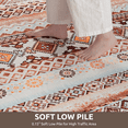 thumbnail image 3 of SIXHOME 5'x7' Area Rugs for Living Room Washable Rugs Vintage Boho Area Rug Soft Moroccan Geometric Indoor Rug for Bedroom Dining Room Office Foldable Nonslip Aztec Rug Orange, 3 of 9