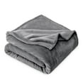 thumbnail image 1 of Bare Home Microplush Fleece Blanket - 300 GSM - Fuzzy Microfleece - Soft & Plush - Full/Queen, Gray, 1 of 5