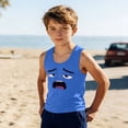 thumbnail image 2 of Niño Pequeño Niños Niños Camisola sin Mangas Suave Gradiente Impresión Moda Lindo Fondo para Casual Casa Fiesta de Boda, 2 of 8