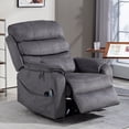 thumbnail image 4 of HSUNNS Power Lift Recliner Chair for Adults, Oversized Recliner with Massage and Heat, Electric Single Reclining Chair with Wireless Charging and Expandable Tabletop for Living Room, Gray, 4 of 11