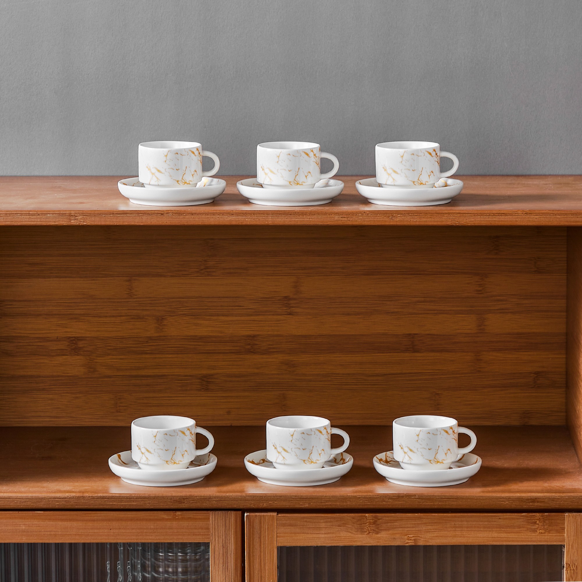 Vancasso Espresso Cup Set 6-Piece with Stand photo 6