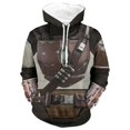 thumbnail image 2 of Sudadera con capucha mandaloriana de Star Wars, disfraz de Cosplay, suéter, abrigo, chaqueta, Pedro Pascal, soldado mandaloriano, Guerrero, accesorio de Star Wars, 2 of 4