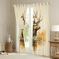thumbnail image 3 of Manfei Wild Moose Elk Curtains Pack of 2 (42x84 Each),Jungle Animal Curtains Blackout,Retro Rustic Farmhouse Bedroom Curtains For Boys,Breathable Home Decor, 3 of 6
