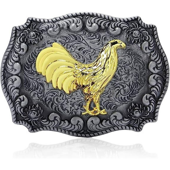 Rooster Chicken Cowboy Western Rodeo Fashion Unisex Cowboy and Cowgirl Belt Buckles