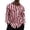 a-Red155, variant on FINALGANG Mens Long Sleeve Striped Shirt Color Block Button Down Collar Loose Fit Shirt With Bust Pocke For Casual Streetwear Daily Wear Red L
