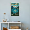 thumbnail image 4 of Lake Louise Classic Poster Retro Banff Cityscape with Scenic Views & Outdoor Beauty Canvas Poster, 4 of 8
