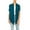 Teal, variant on MOA Collection Women's Asymmetrical Hem Short Sleeves Cardigan
