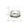 thumbnail image 2 of Mens Chisel Stainless Steel 8mm With Sterling Silver Inlay Wedding Band Ring for Men, 2 of 6